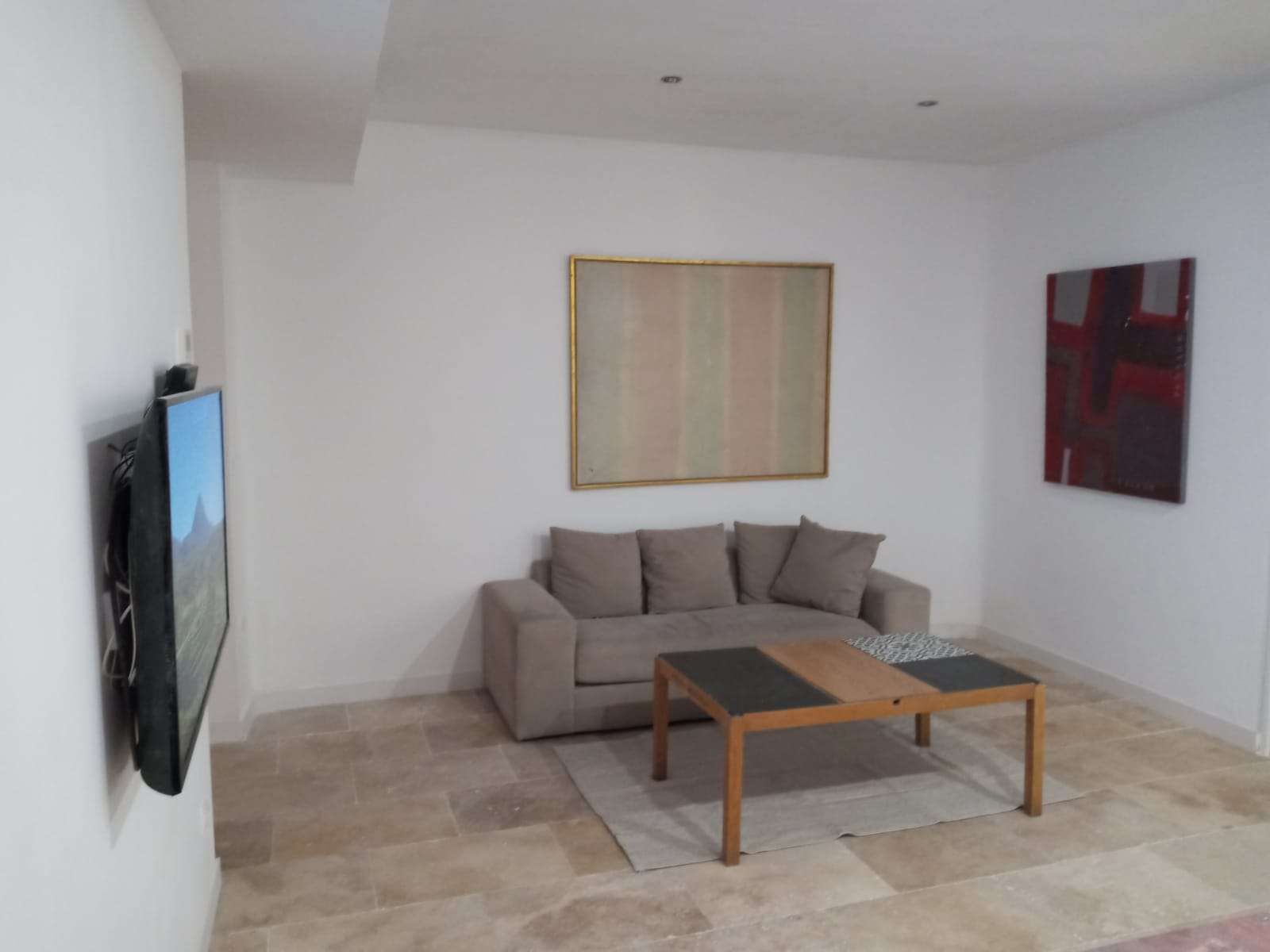 Living room of Apartment to share in  Madrid Capital  with Air Conditioner, Heating and Terrace