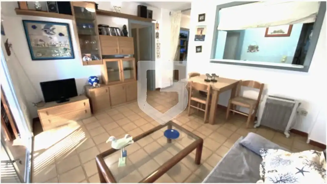 Sala d'estar de Pis en venda en Benicasim / Benicàssim amb Jardí privat, Terrassa i Piscina