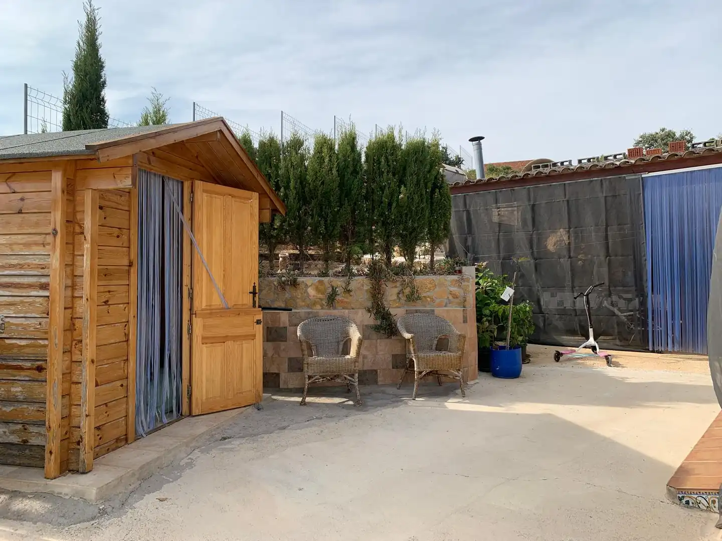Terraza de Finca rústica en venta en Sierra Engarcerán con Aire acondicionado, Terraza y Trastero
