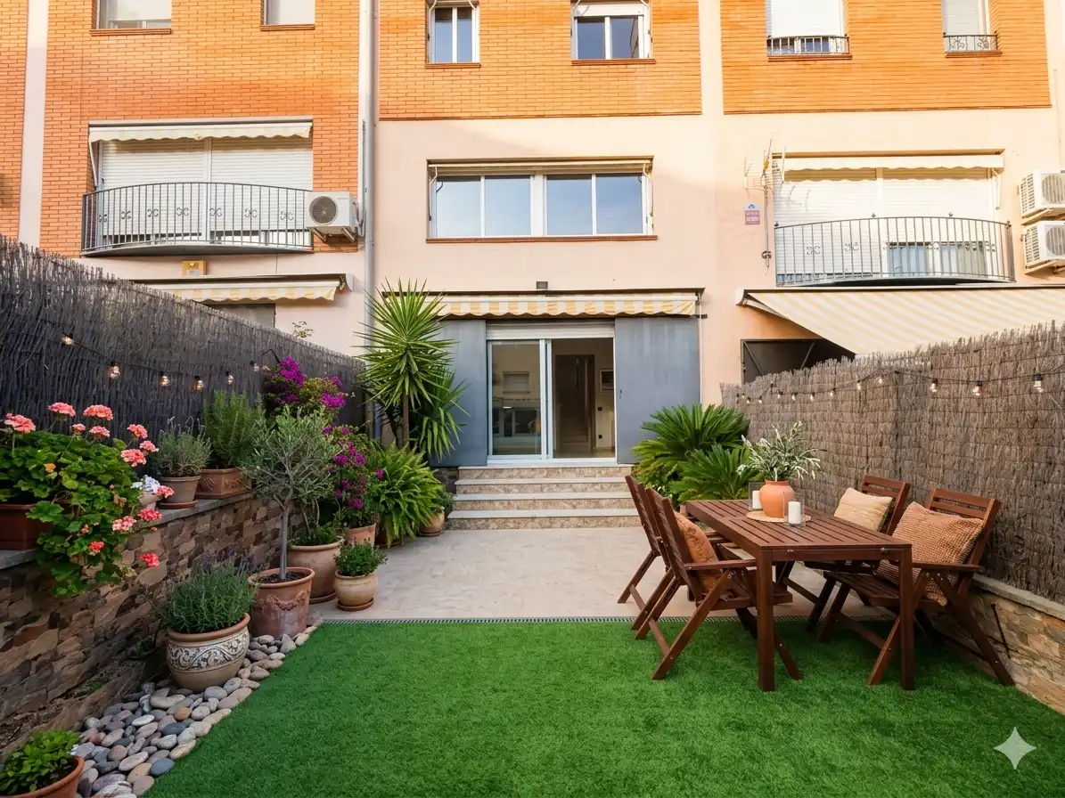 Terrassa de Casa adosada en venda en Badalona amb Calefacció, Jardí privat i Traster