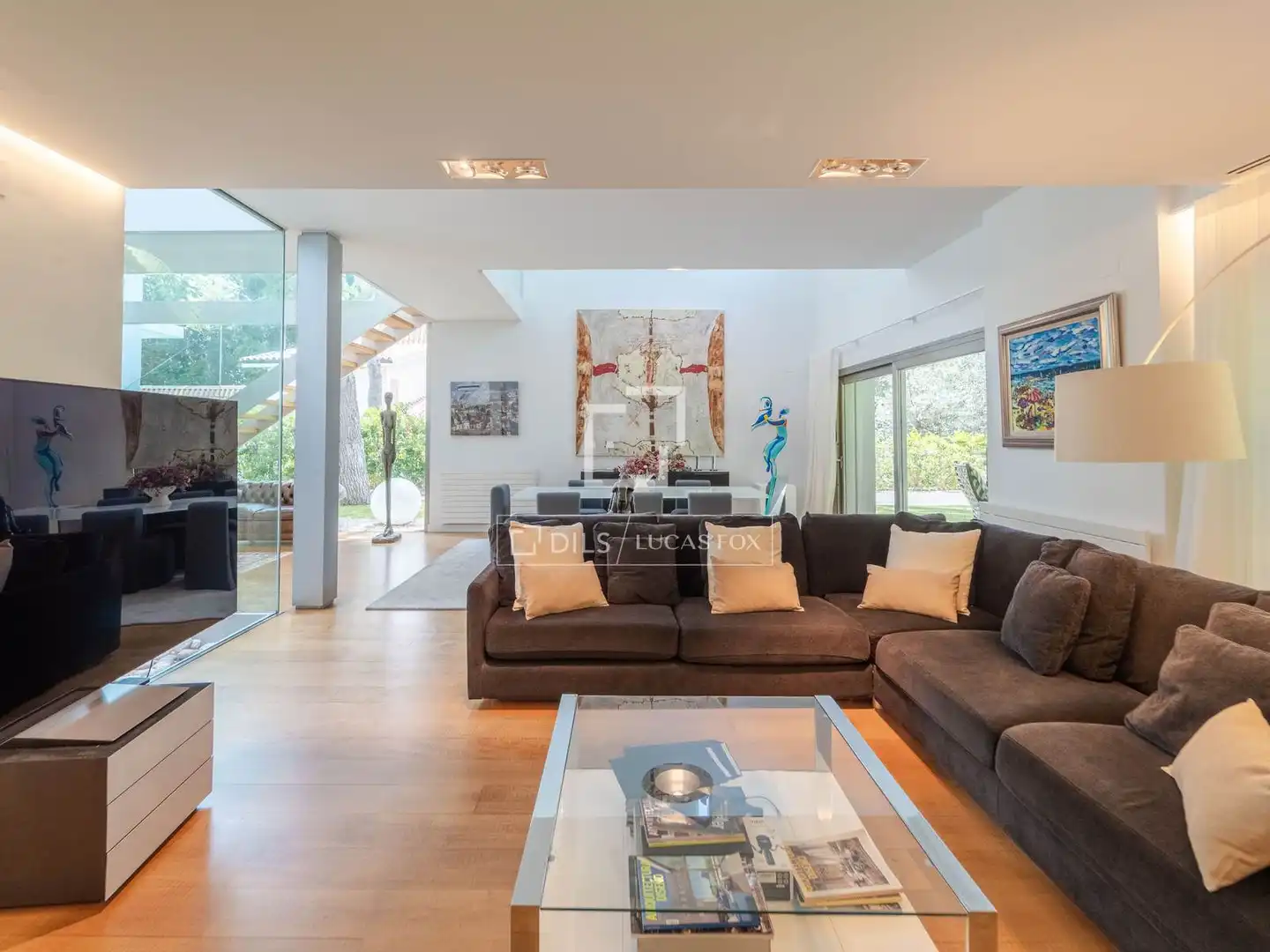 Sala de estar de Casa o chalet en venta en Godella con Aire acondicionado, Calefacción y Jardín privado