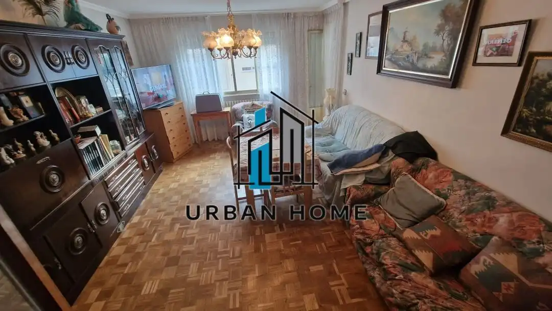 Living room of Flat for sale in Villarejo de Órbigo  with Heating, Terrace and Storage room