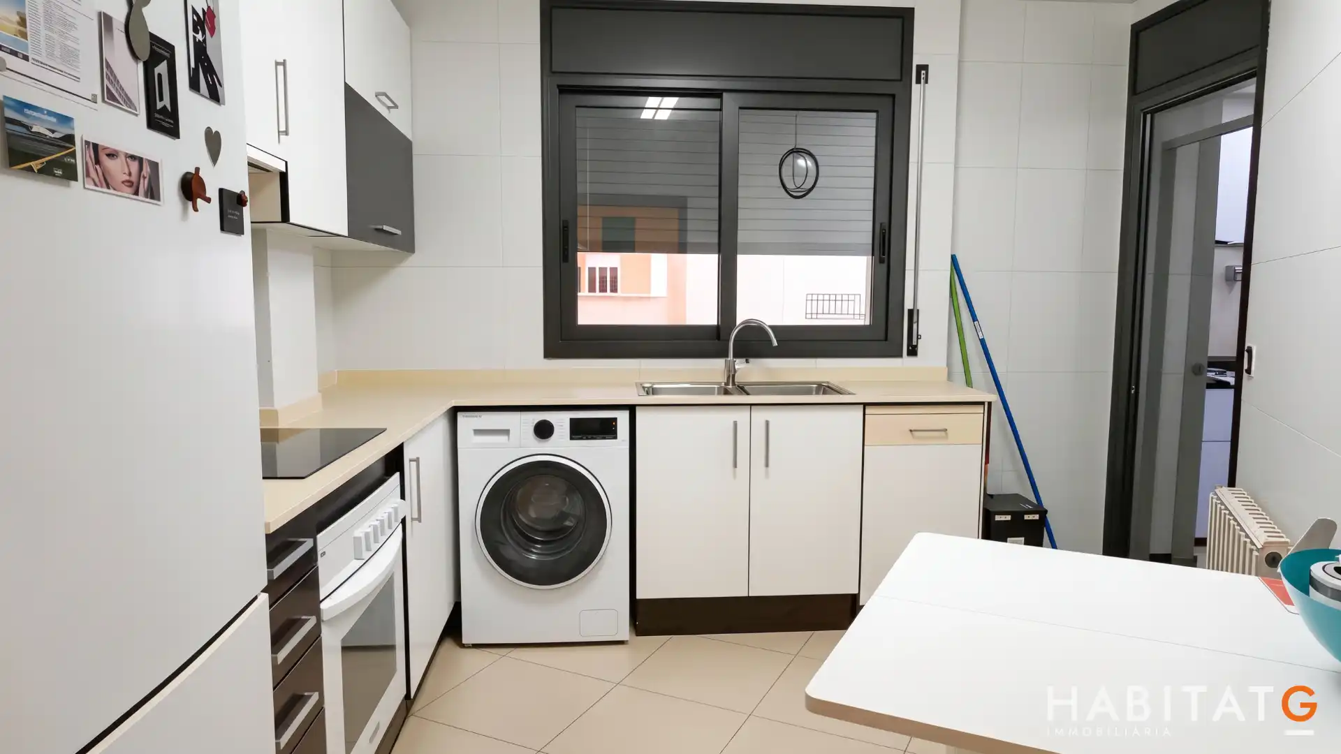 Küche von Wohnung zum Verkauf in Bellpuig mit Heizung, Abstellraum und Möbliert