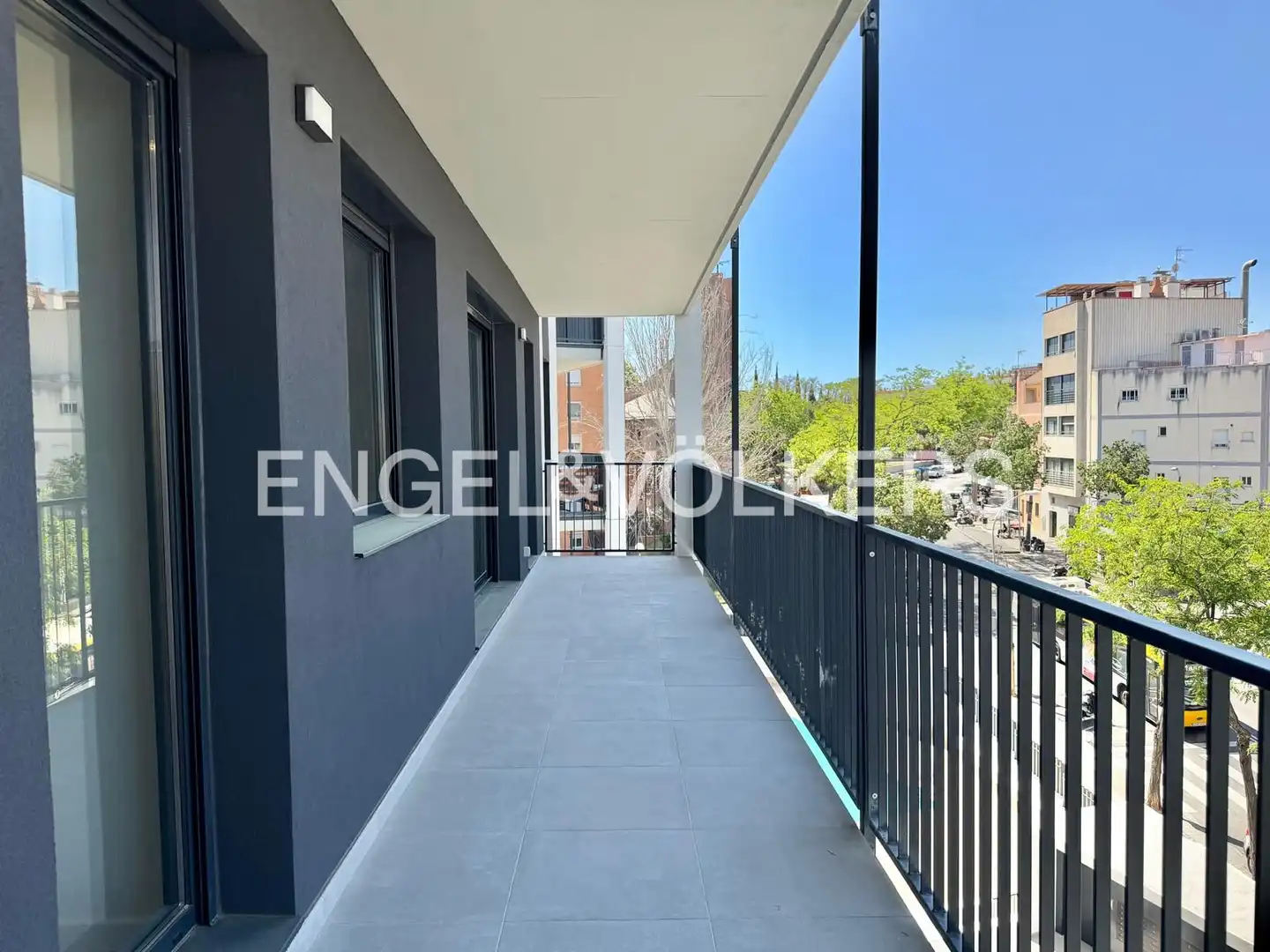 Terraza de Piso de alquiler en Badalona con Aire acondicionado, Calefacción y Parquet