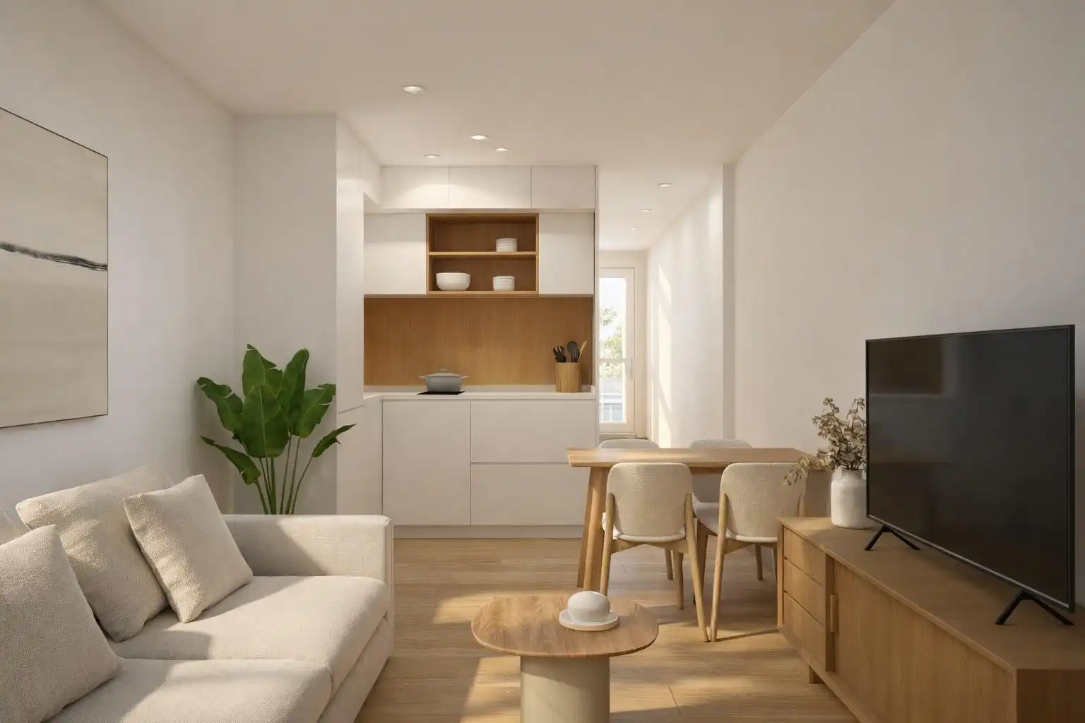 Sala de estar de Piso en venta en Murcia