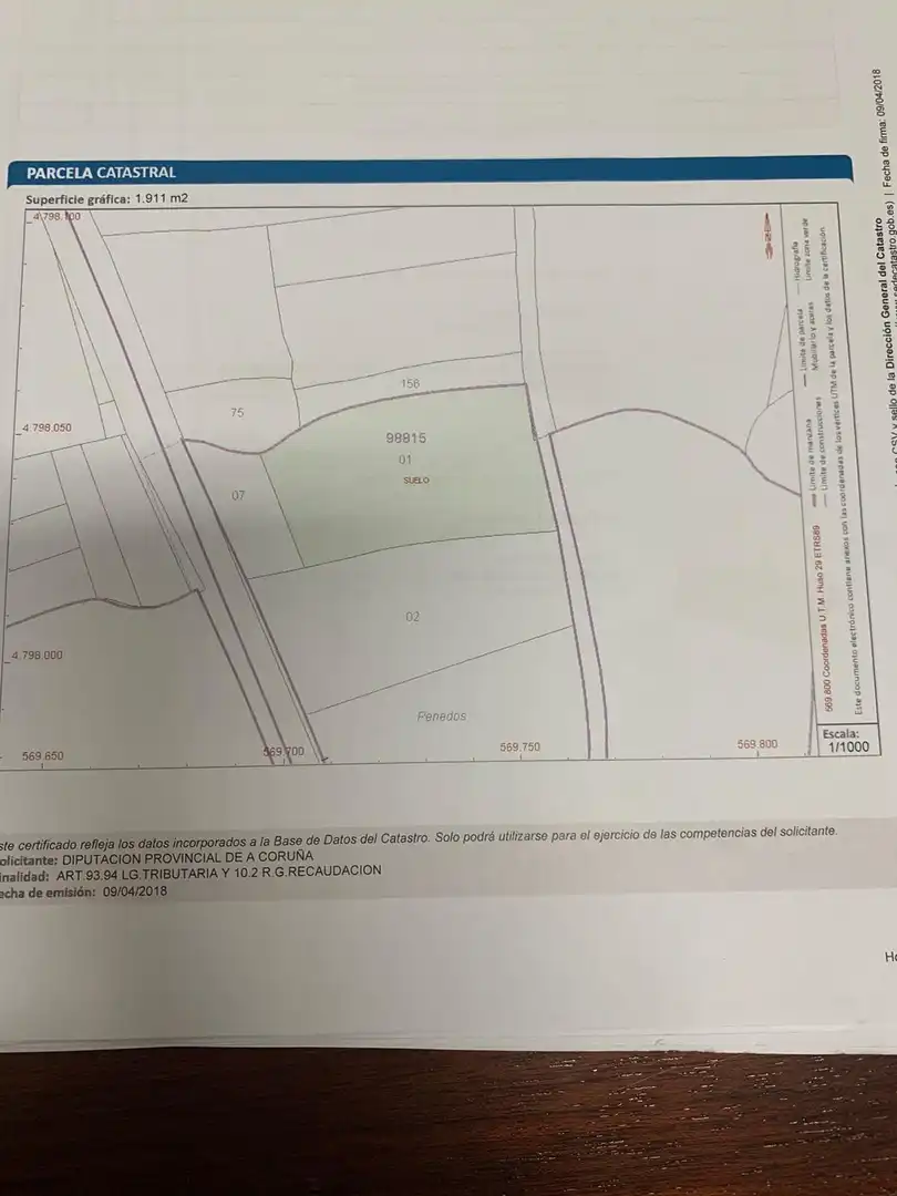 Grundstücke und Bauplätze zum Verkauf in Miño