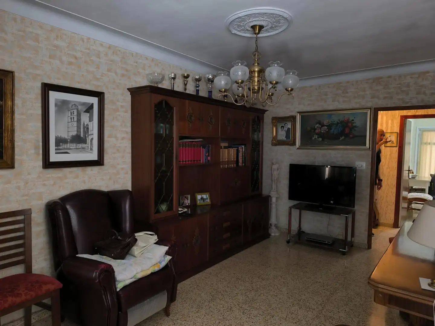 Sala de estar de Piso en venta en  Palma de Mallorca con Terraza, Amueblado y Balcón