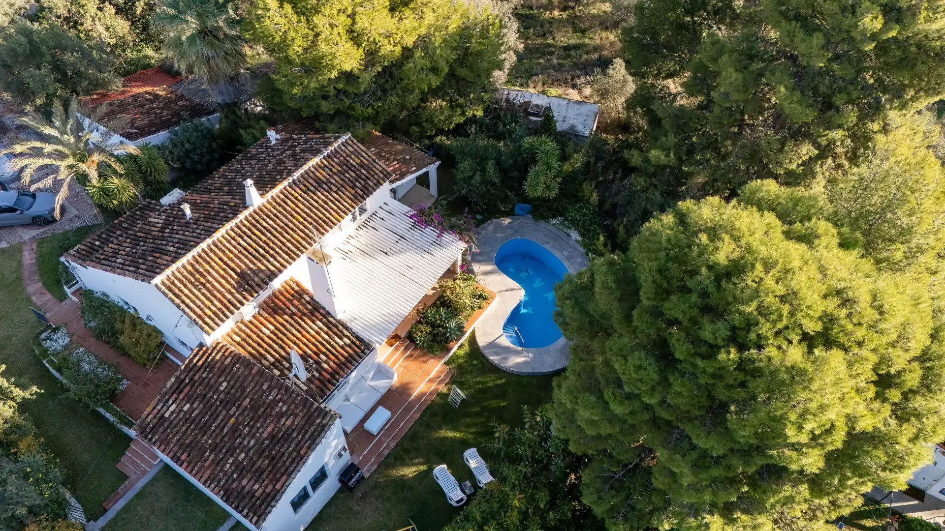 Jardí de Casa o xalet en venda en Fuengirola amb Aire condicionat, Jardí privat i Terrassa