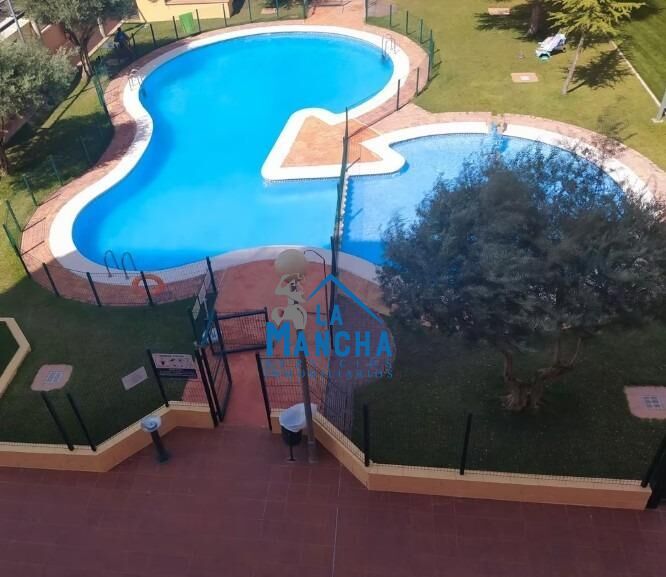Swimming pool of Flat for sale in  Albacete Capital  with Heating, Terrace and Storage room