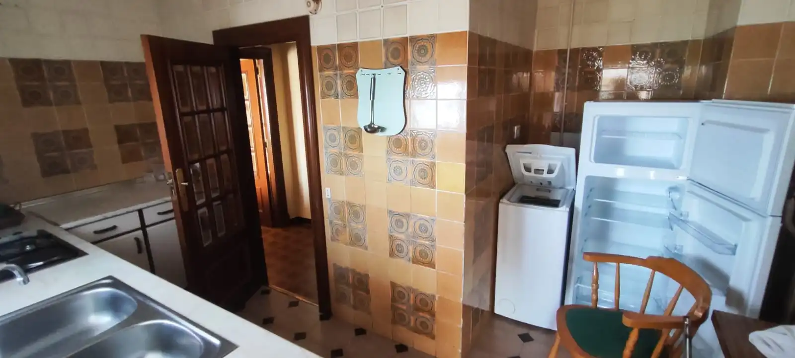 Kitchen of Flat for sale in Salamanca  with Heating, Furnished and Balcony