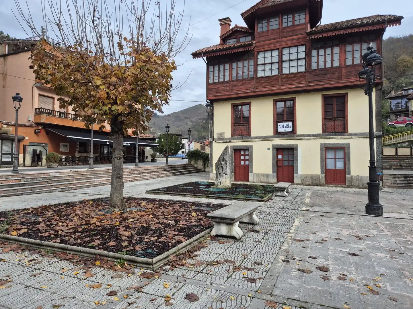 Exterior view of Flat for sale in Aller  with Terrace, Storage room and Swimming Pool
