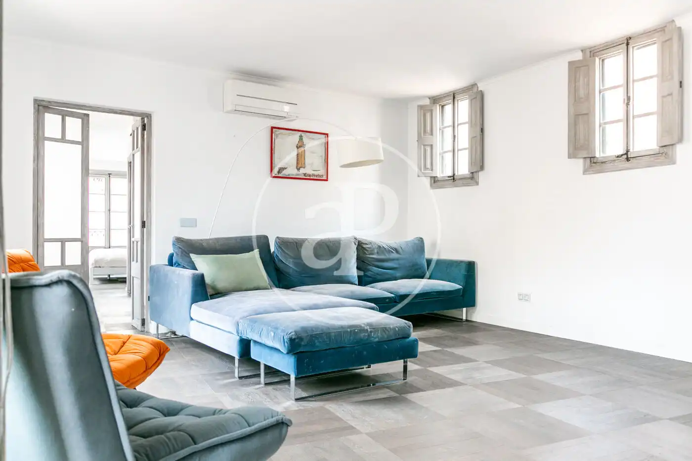 Sala de estar de Piso de alquiler en  Palma de Mallorca con Aire acondicionado, Calefacción y Terraza