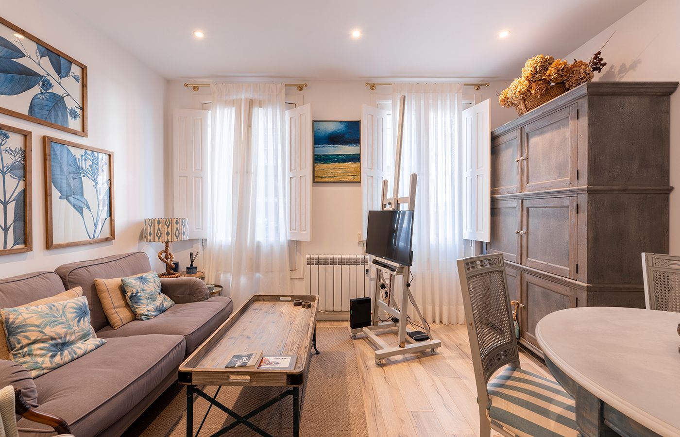 Sala de estar de Planta baja en venta en A Coruña Capital  con Calefacción, Parquet y Horno