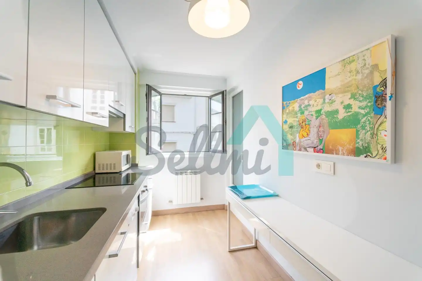 Kitchen of Flat for sale in Castropol  with Heating, Storage room and Furnished