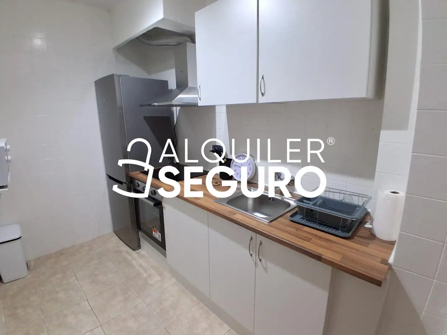 Kitchen of Flat for rent in Vila-real  with Air Conditioner, Terrace and Furnished