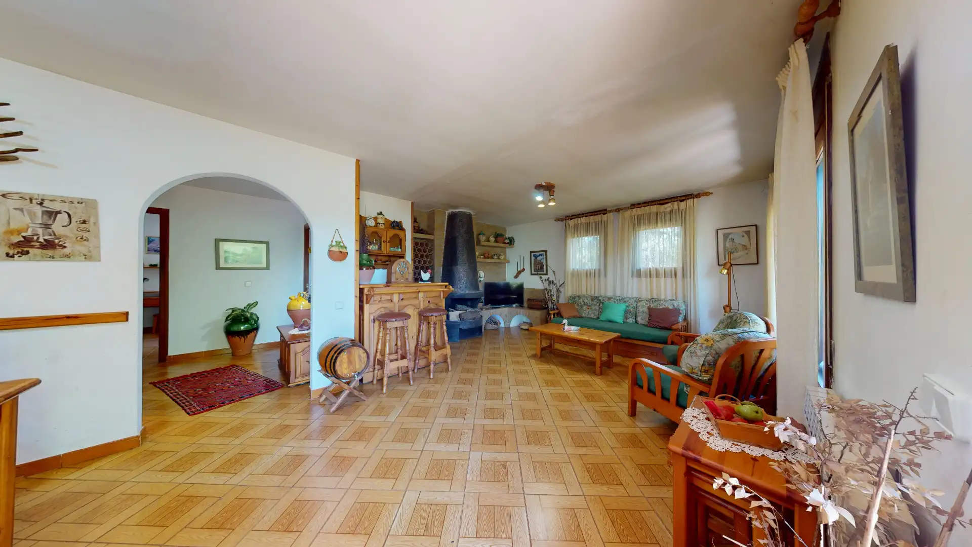 Sala d'estar de Casa o xalet en venda en Prades amb Calefacció, Jardí privat i Terrassa
