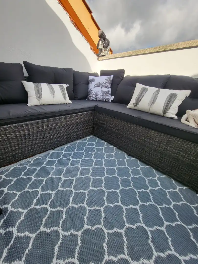 Terraza de Casa adosada de alquiler en Cangas  con Aire acondicionado, Calefacción y Jardín privado