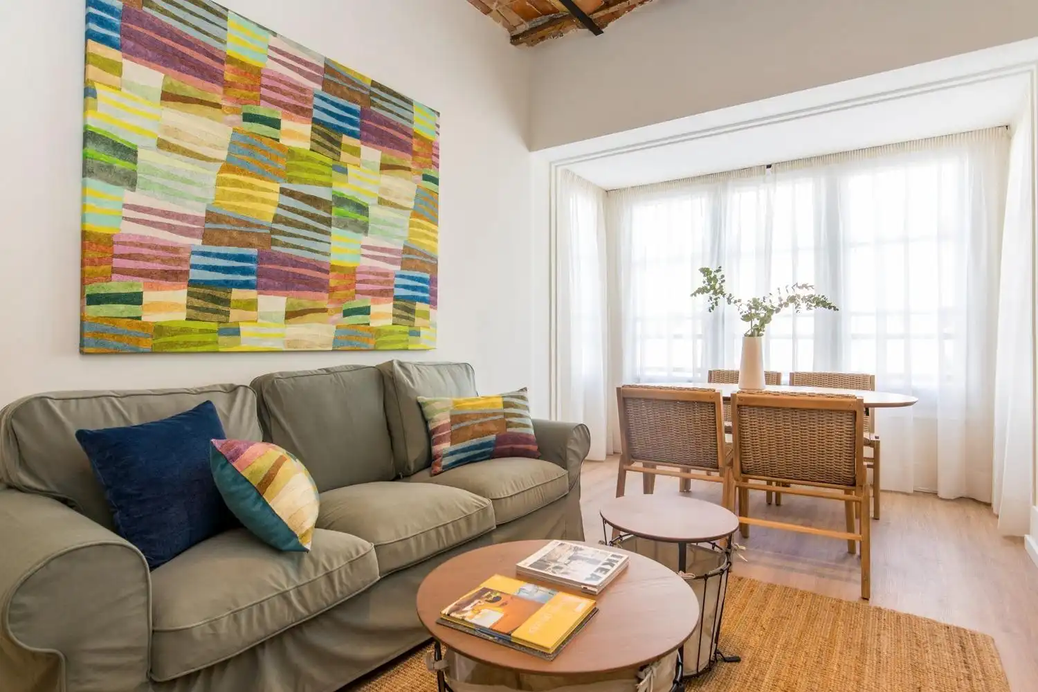 Sala de estar de Piso de alquiler en Zaragoza con Aire acondicionado, Calefacción y Parquet