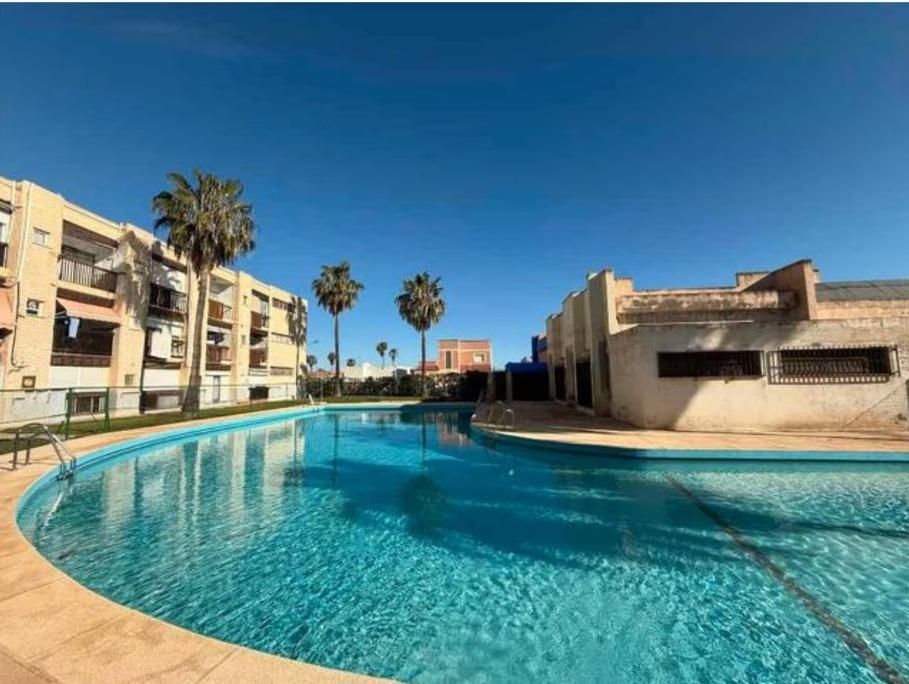 Swimming pool of Apartment for sale in  Almería Capital  with Private garden, Furnished and Community pool