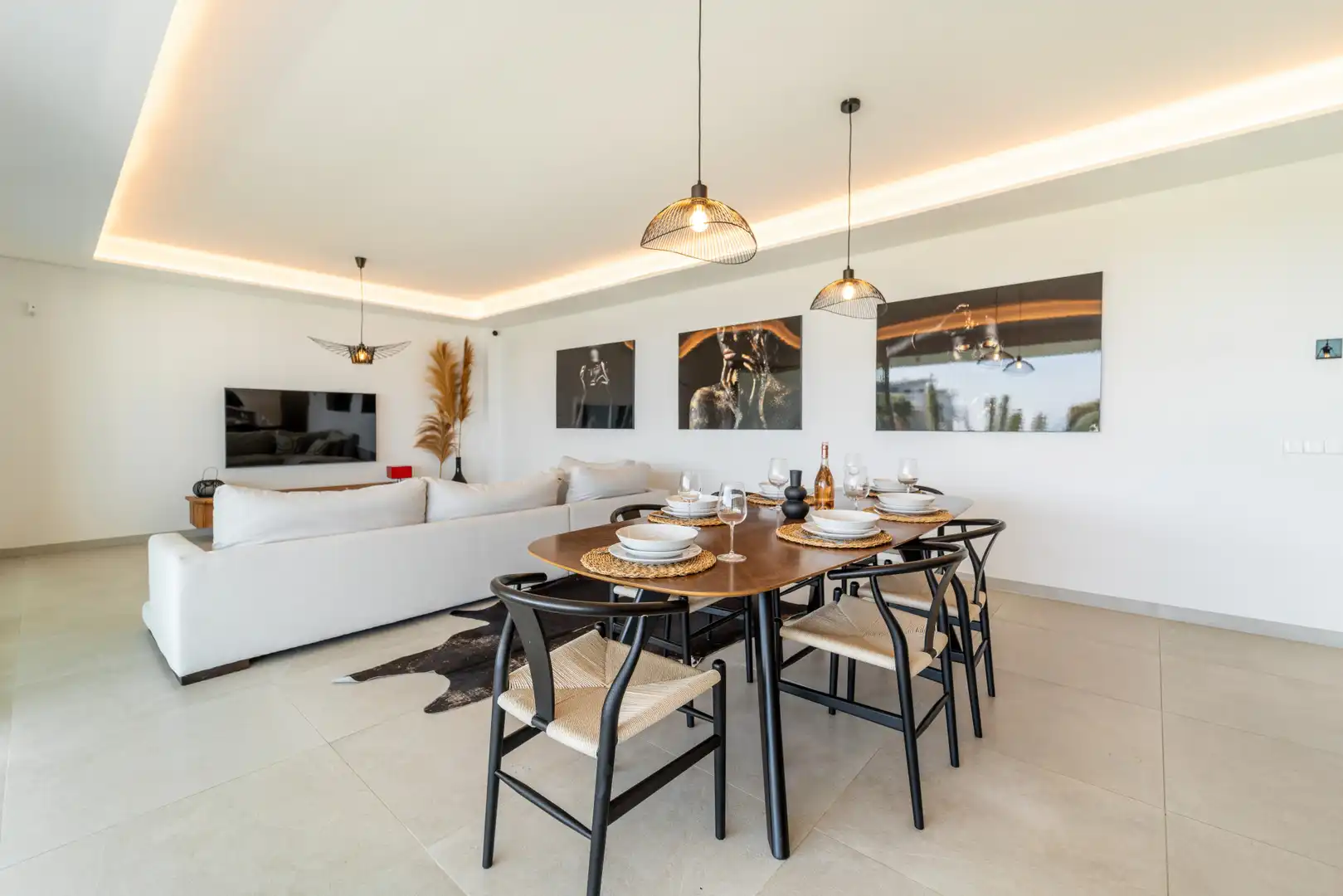 Esszimmer von Wohnungen zur Miete in Benalmádena mit Klimaanlage, Terrasse und Schwimmbad