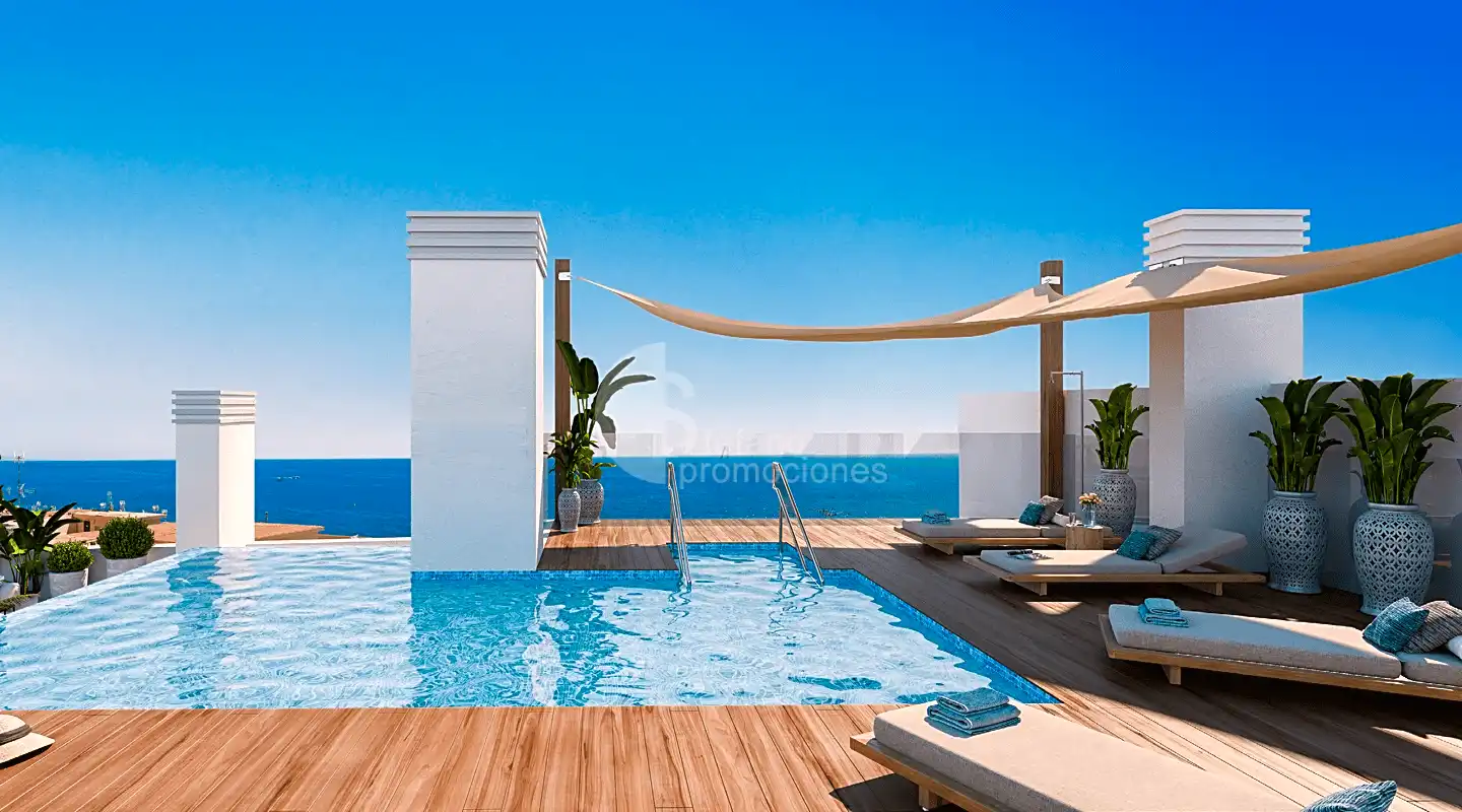 Piso con piscina en venta en Estepona Pueblo