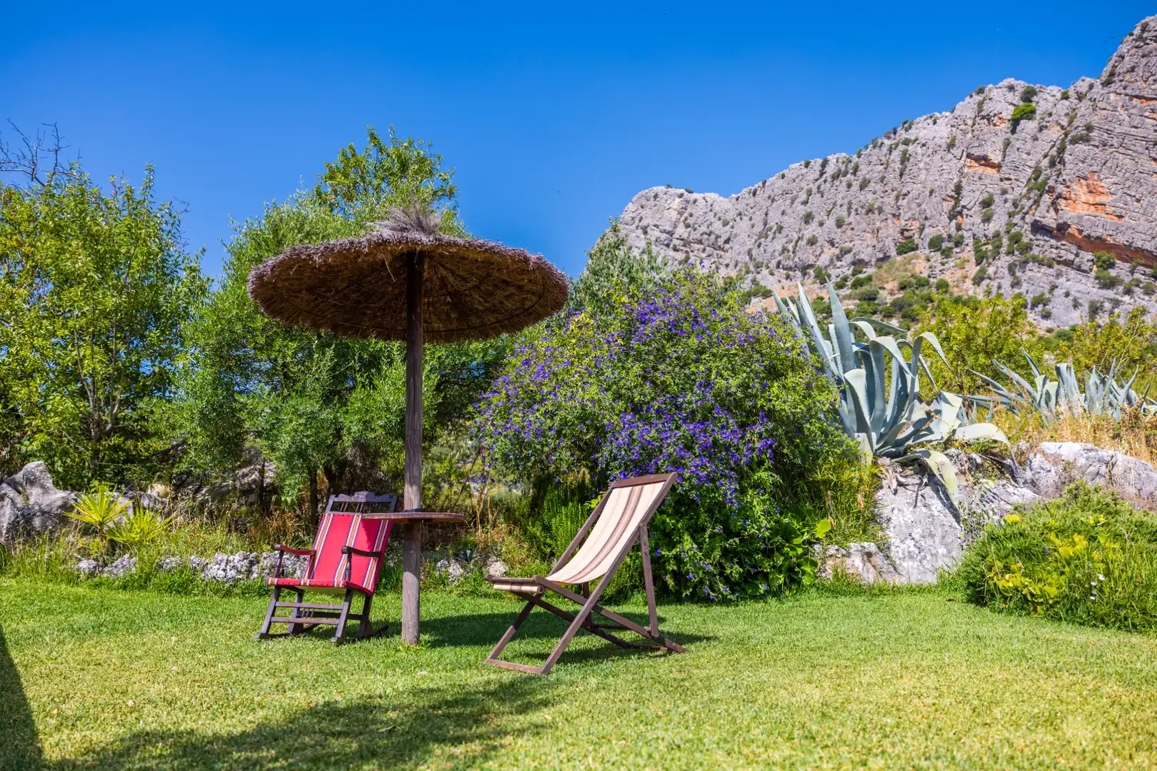 Jardín de Finca rústica en venta en Montejaque con Aire acondicionado, Jardín privado y Terraza