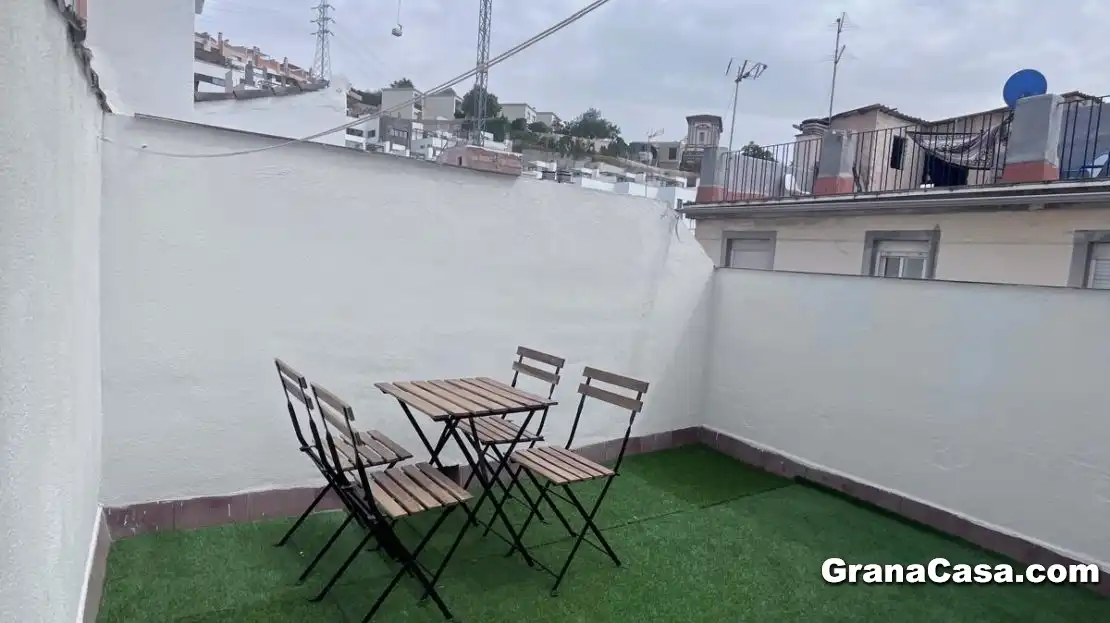 Terrace of Flat for rent in Granada  with Air Conditioner, Heating and Private garden