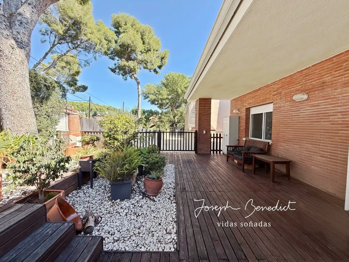 Garden of Houses for sale in Castelldefels  with Air Conditioner, Heating and Private garden