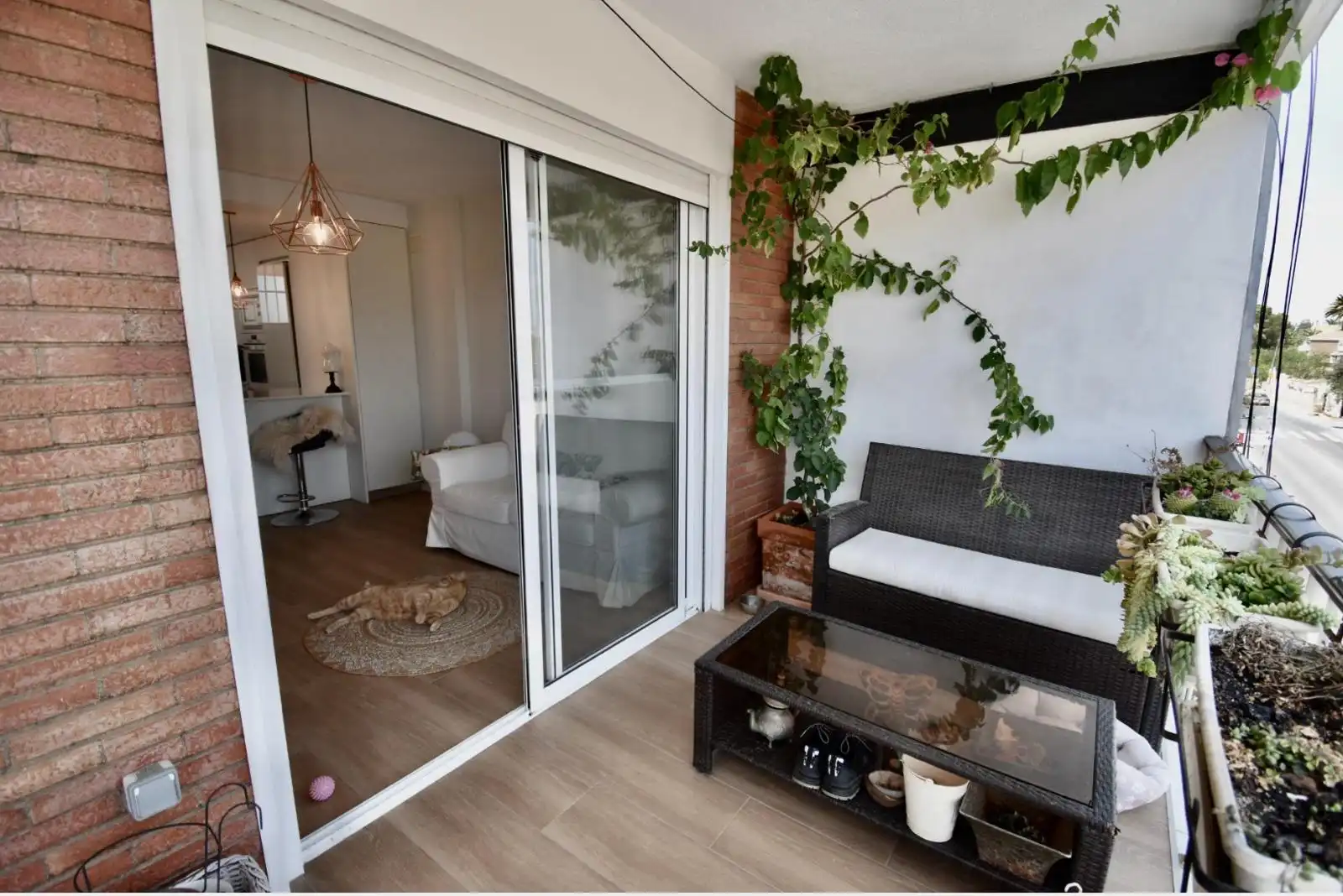 Balcony of Flat for rent in El Campello  with Air Conditioner, Heating and Furnished