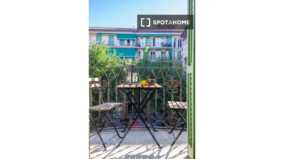 Terraza de Piso de alquiler en Barcelona con Aire acondicionado, Calefacción y Amueblado
