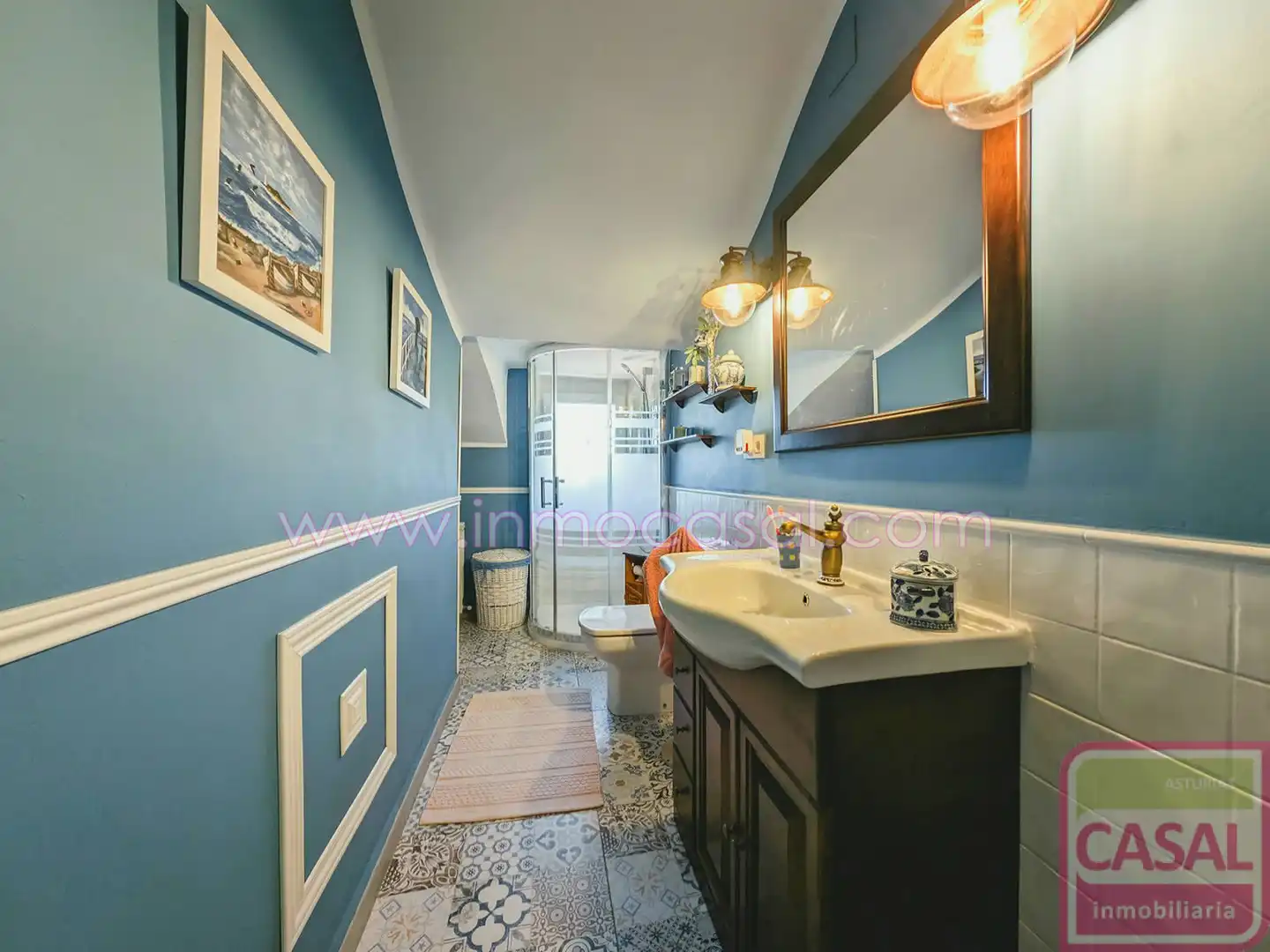 Badezimmer von Wohnung zum Verkauf in Mieres (Asturias) mit Heizung und Möbliert