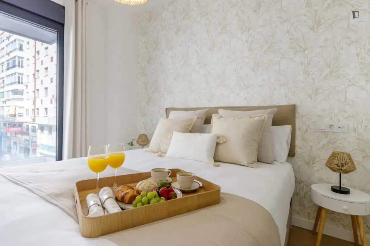 Bedroom of Apartments for rent in Málaga  with Air Conditioner, Furnished and Oven