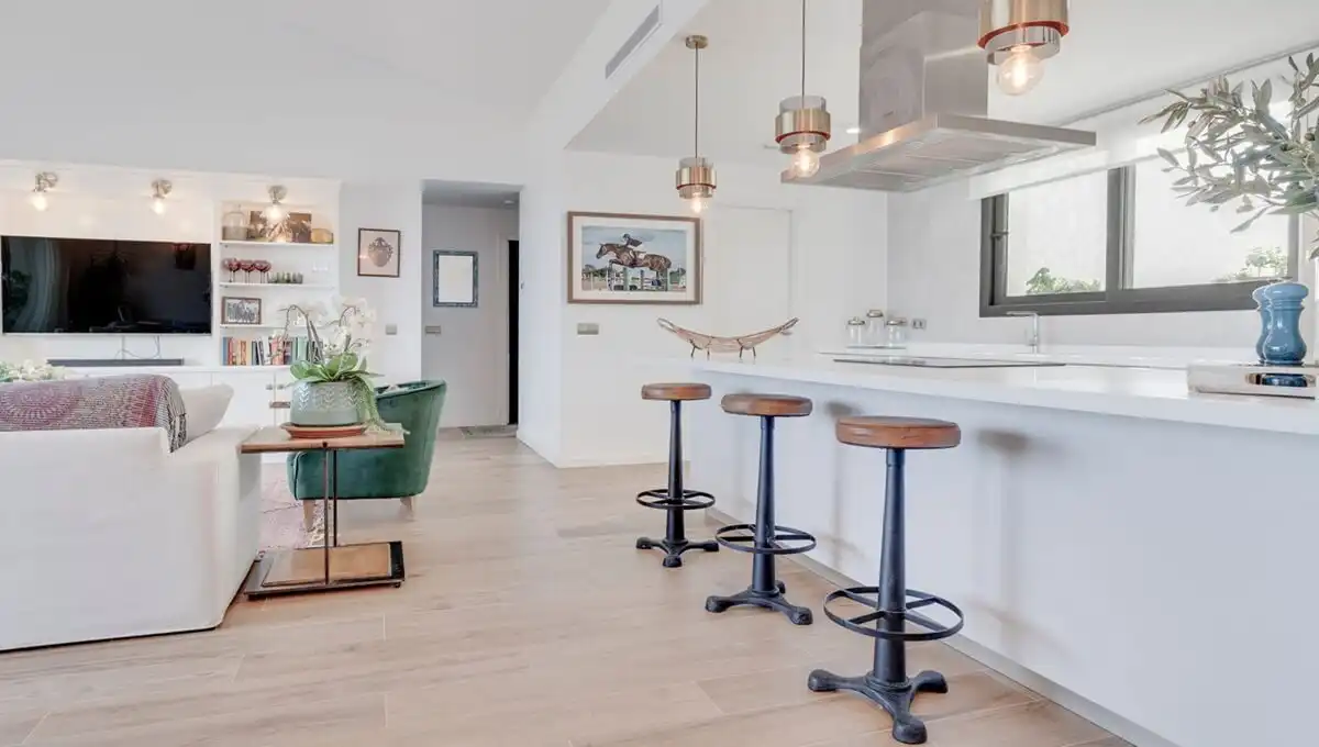 Cocina de Ático en venta en La Alcaidesa con Aire acondicionado, Calefacción y Jardín privado