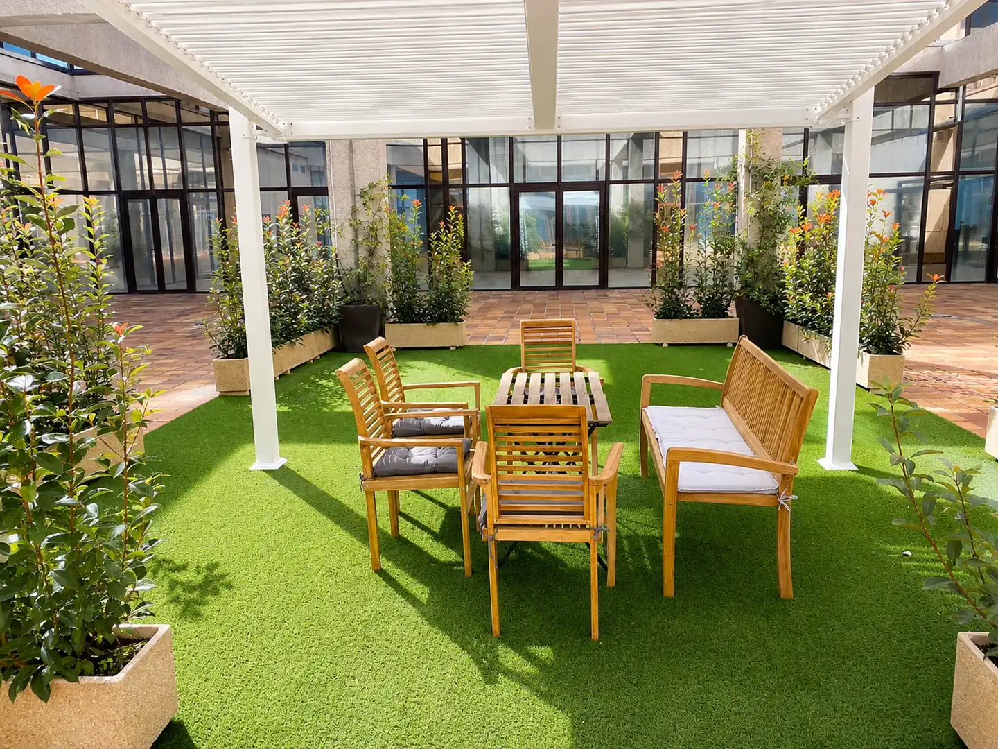 Terrasse von Büro zur Miete in Las Rozas de Madrid mit Klimaanlage, Heizung und Terrasse