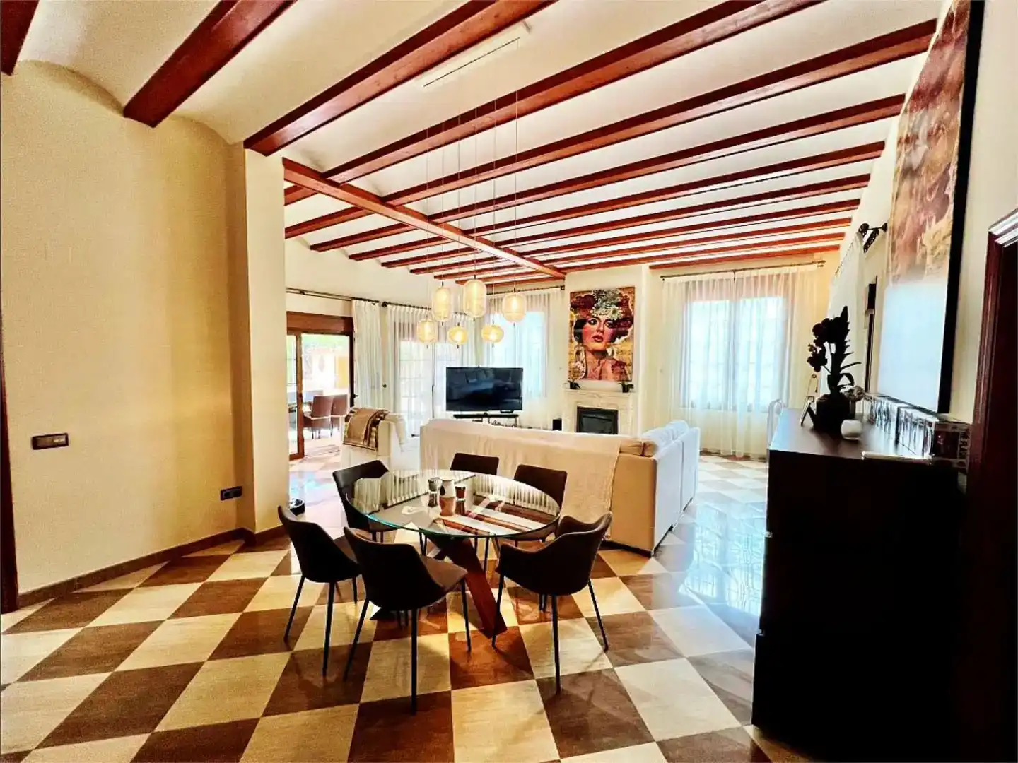 Sala d'estar de Casa adosada en venda en L'Albir