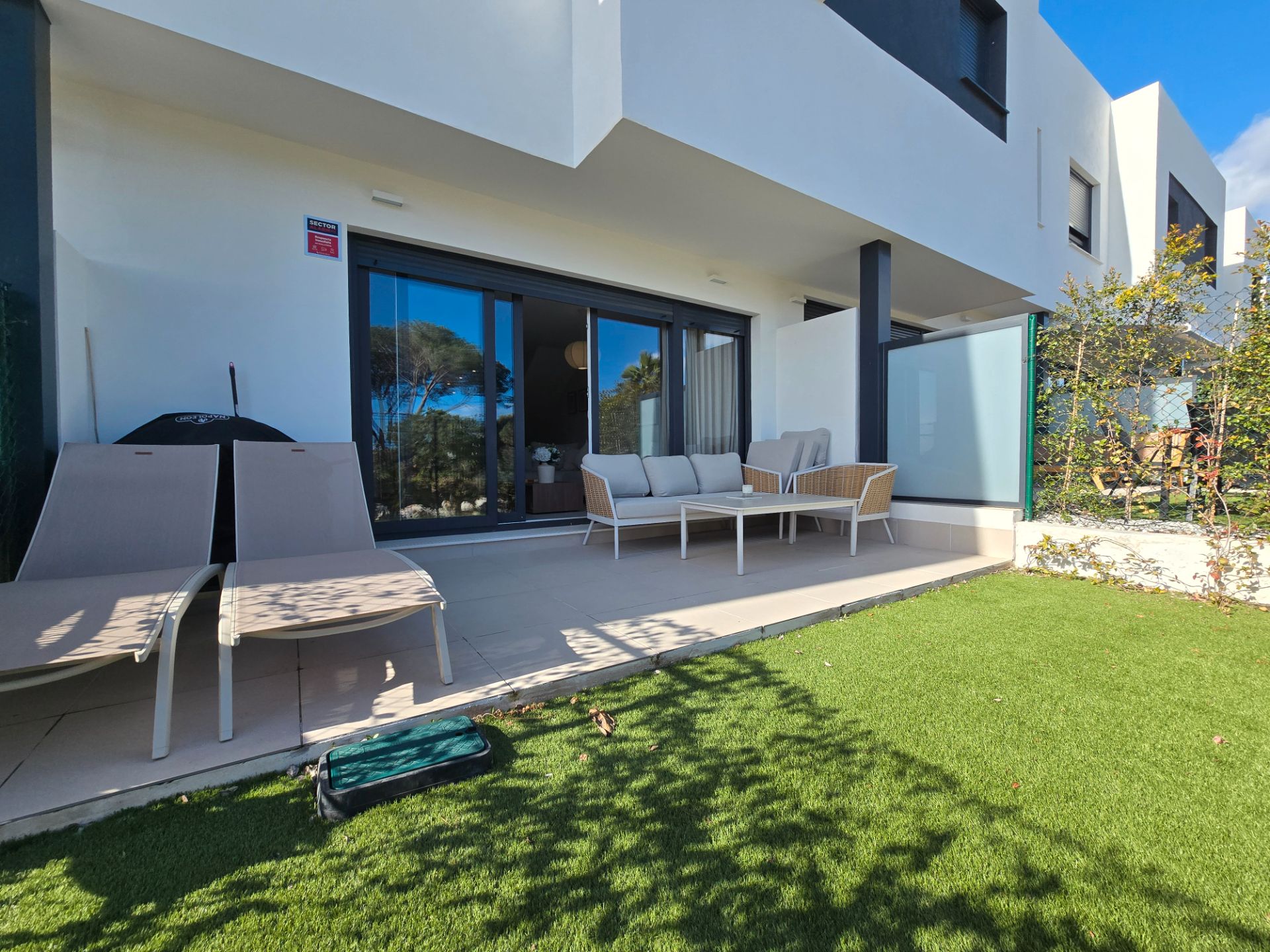 Terrassa de Casa adosada en venda en Mijas amb Aire condicionat, Calefacció i Jardí privat