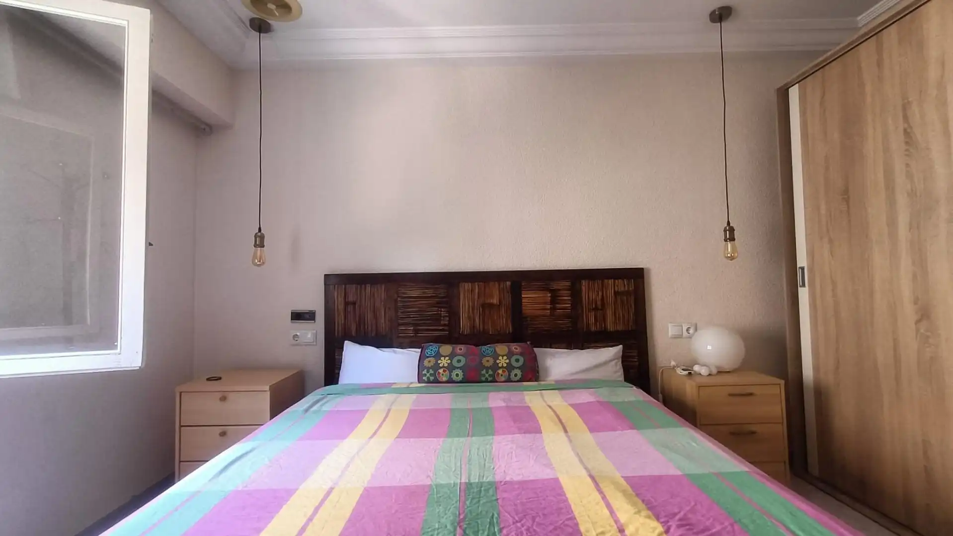 Bedroom of Flat for rent in Elche / Elx  with Air Conditioner, Furnished and Balcony