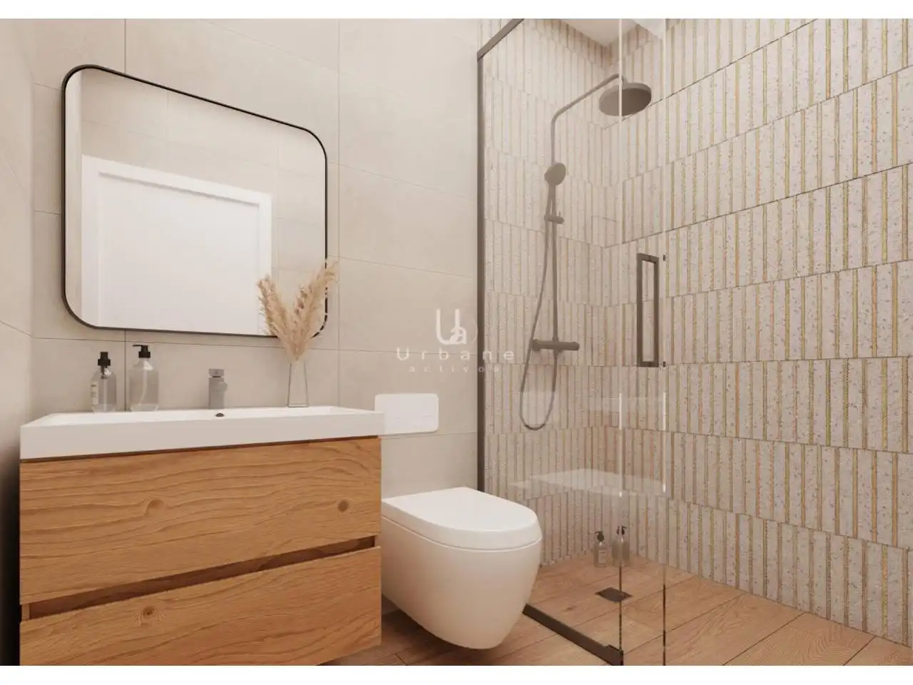 Bathroom of Attic for sale in Mutxamel  with Air Conditioner, Parquet flooring and Terrace