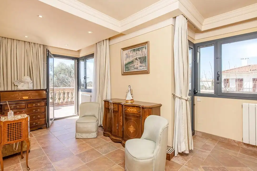 Sala d'estar de Casa o xalet en venda en Marratxí amb Aire condicionat, Calefacció i Jardí privat