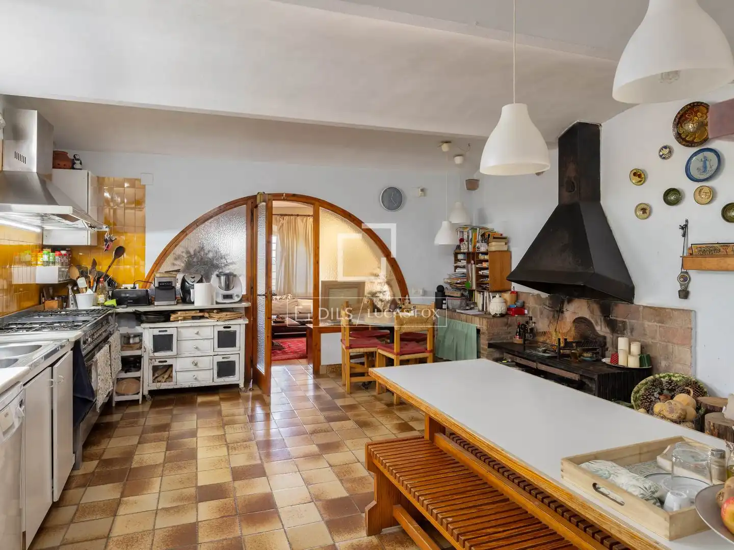 Kitchen of Country homes for sale in Anglès  with Air Conditioner, Private garden and Terrace