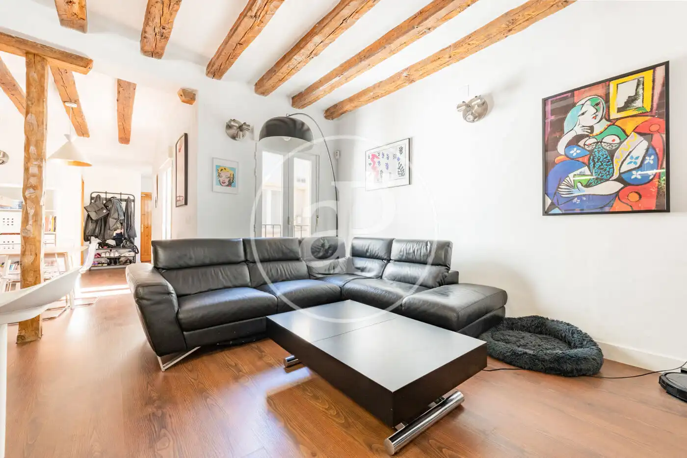 Sala de estar de Ático en venta en Madrid con Aire acondicionado y Terraza