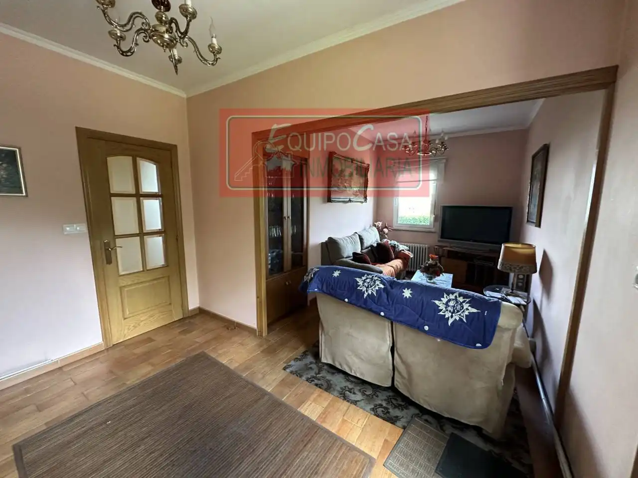 Sala d'estar de Casa o xalet en venda en Rábade amb Calefacció, Jardí privat i Moblat