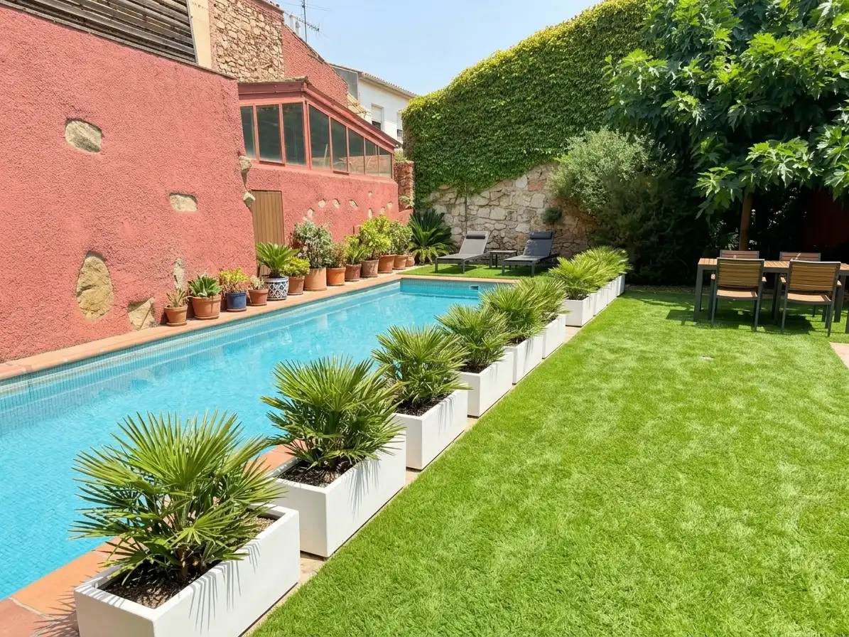 Piscina de Casa o xalet en venda en Breda, Girona