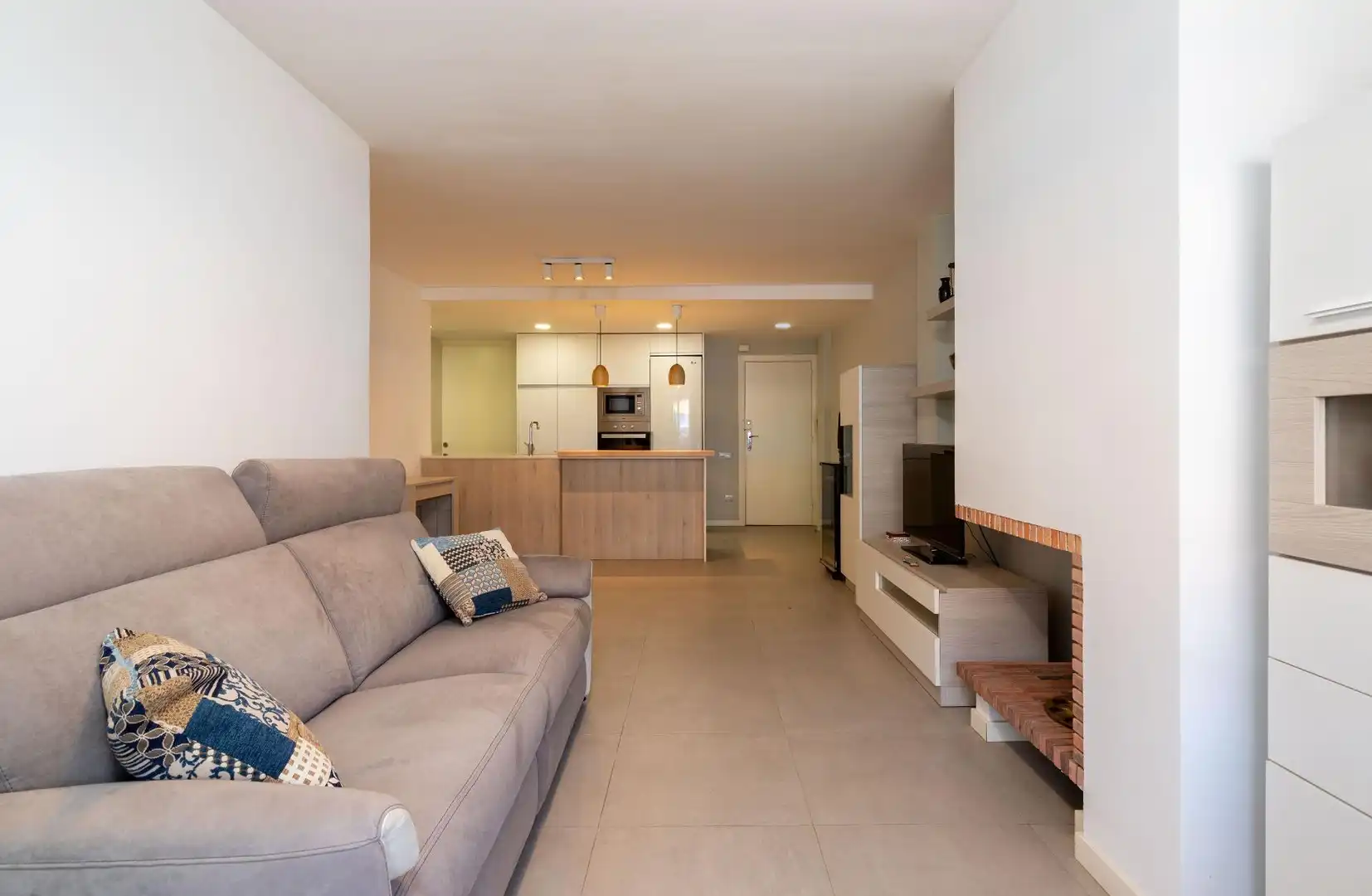 Sala de estar de Piso en venta en Arenys de Mar con Terraza, Trastero y Balcón