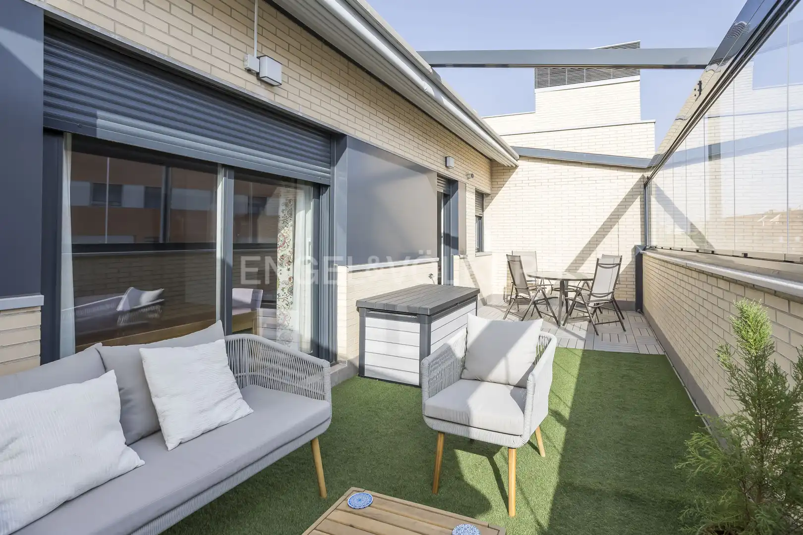 Terrasse von Dachboden zur Miete in Madrid mit Klimaanlage, Heizung und Terrasse