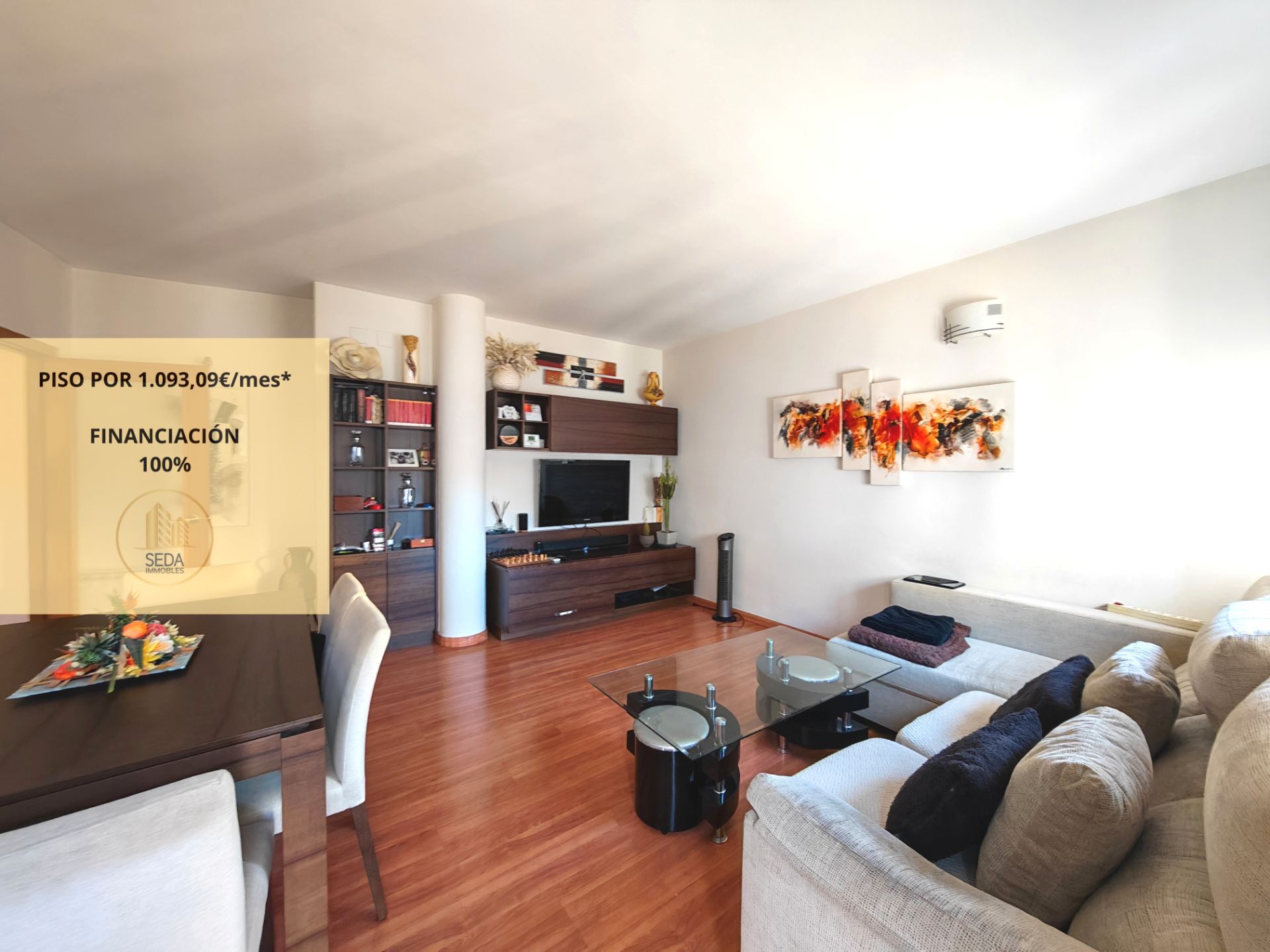 Living room of Flat for sale in Barberà del Vallès  with Air Conditioner, Heating and Parquet flooring
