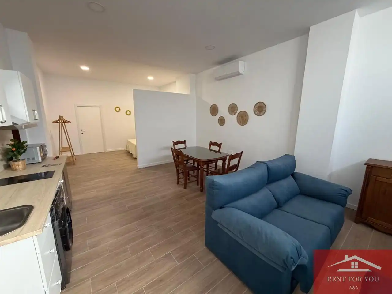 Sala de estar de Estudio de alquiler en Alhaurín El Grande con Aire acondicionado y Amueblado