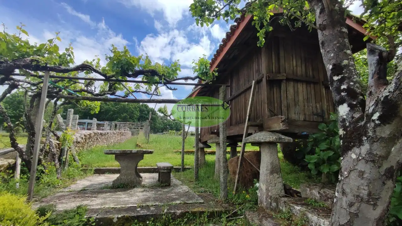 Vista exterior de Casa o chalet en venta en Ramirás con Calefacción, Jardín privado y Piscina