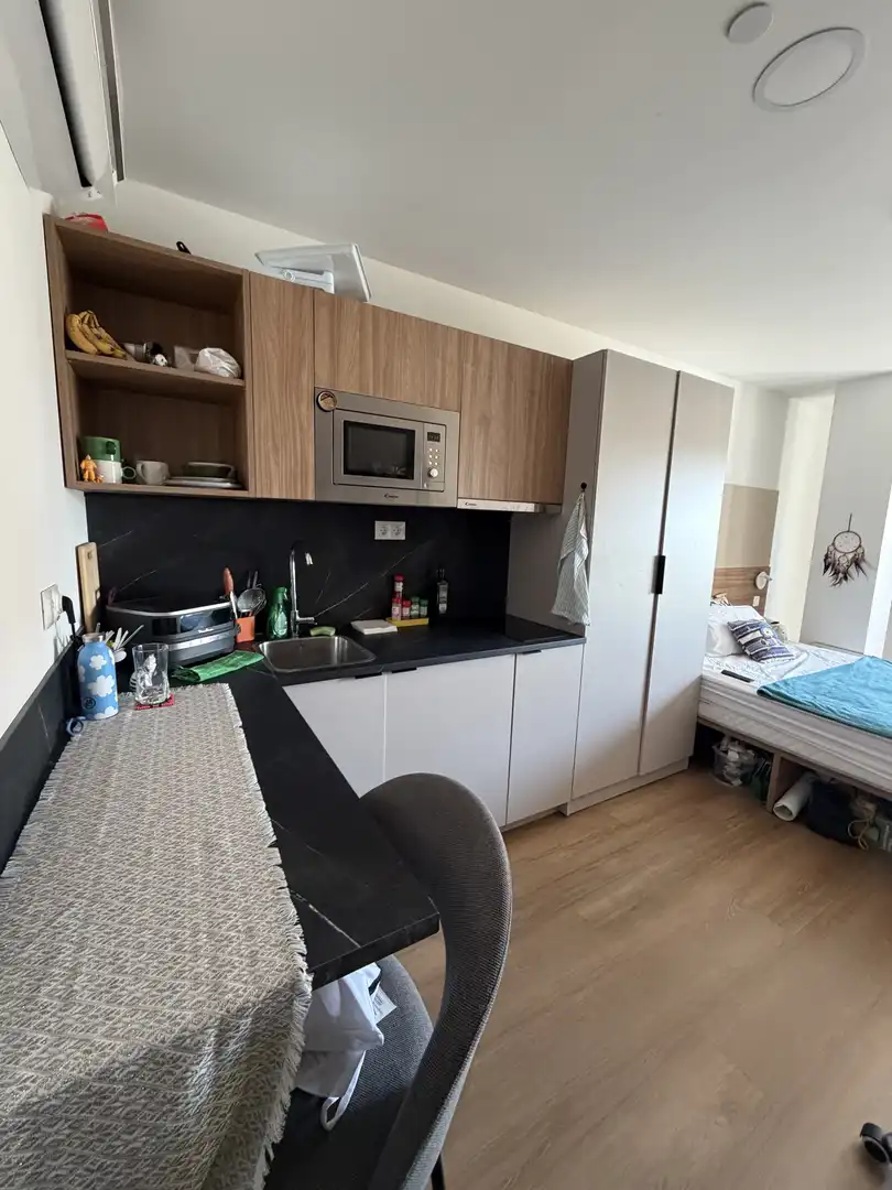 Küche von Wohnung zur Miete in Madrid mit Klimaanlage, Parkett und Terrasse