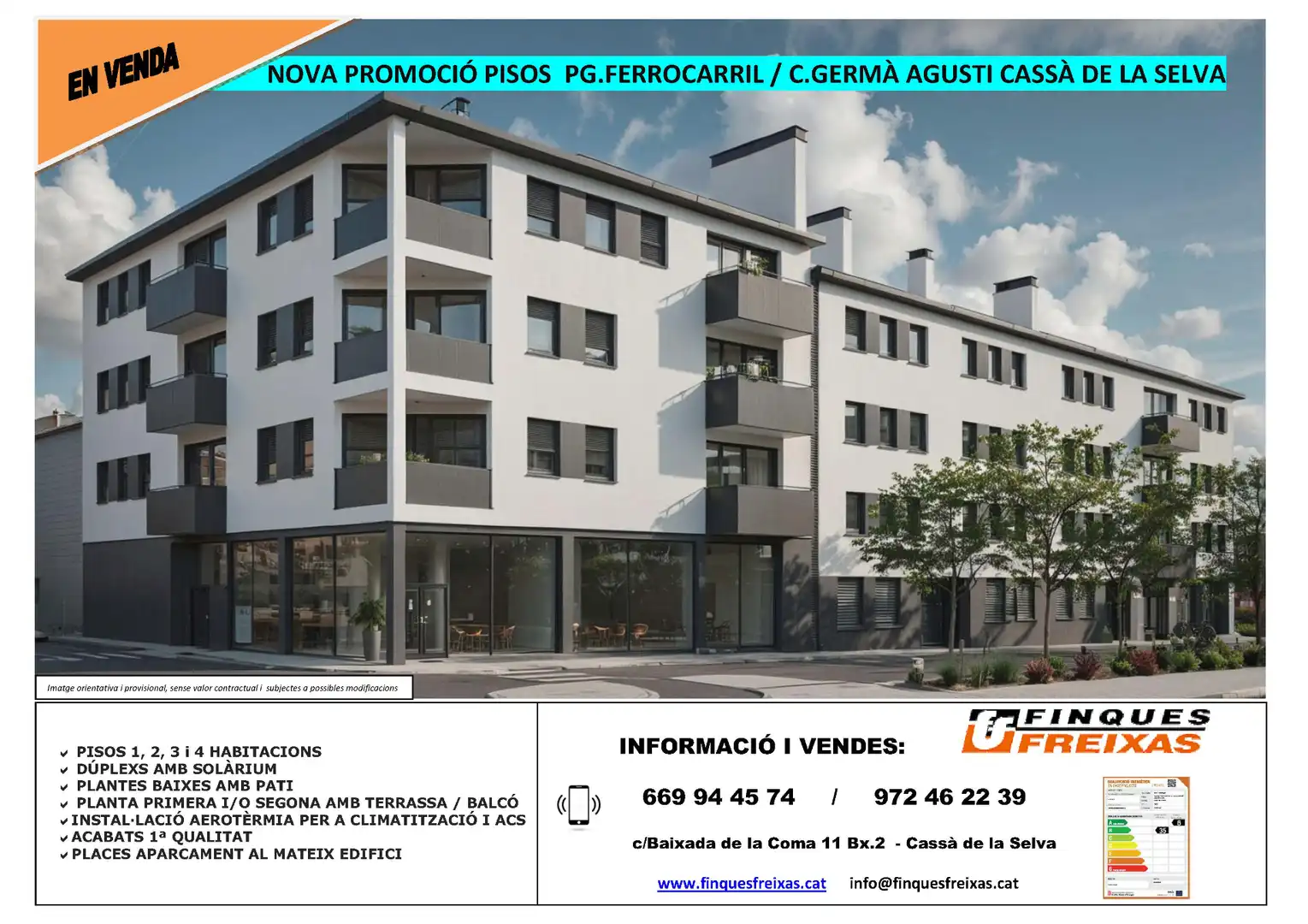 Flat for sale in Passeig del Ferrocarril, 38, Cassà de la Selva